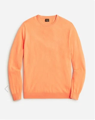 J. Crew 100% Cashmere Crewneck Sweater - Fresh Cantaloupe- $158 - XL - NEW w/Tag - Image 1 of 4