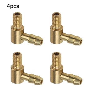 4 Set M5 Brass Motor ESC Water Cooling Nipple Fuel Nozzle 90 Degree For RC Boat - Picture 1 of 3