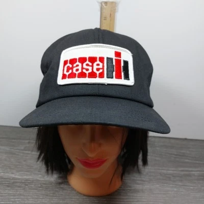 Case IH negro Louisville MFG. Parche de sombrero Co. Snapback logotipo vintage de colección Foto 1 de 4