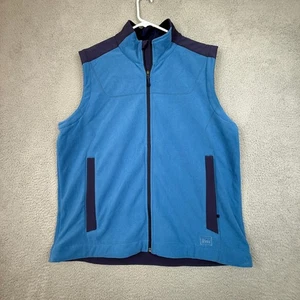 REI Co-op Mens XL Fleece Vest Blue Sleeveless Full Zip Outdoor Activewear - Picture 1 of 9