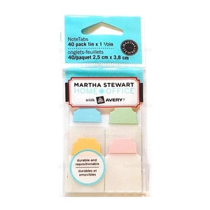 FREE ship $15+ Martha Stewart Home Office Avery Note Tabs 1" Mini Pastel 40 - Picture 1 of 5