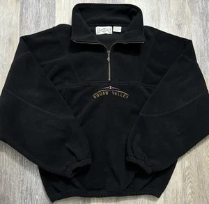 Vintage Squaw Valley Ski Resort Fleece 1/4 Zip Pullover SDI Winter Sport Sz XL - Picture 1 of 9