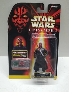 Star Wars Episode 1 Darth Maul Actionfigur 1998 Hasbro mit CommTech Chip NEU #1 - Bild 1 von 2