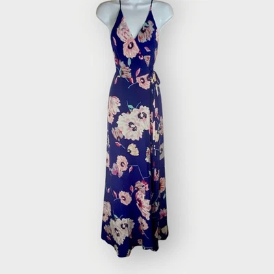 NEW Yumi Kim Rush Hour Silk Maxi Dress | XS | Wrap Floral | Wedding Guest - Image 1 of 4