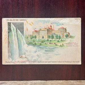Antique Vintage Postcard Undivided Back 1906 Niagara Falls NY Shredded Wheat - Picture 1 of 2