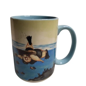 Wild (but tasteful) Women Mug by Jill Neal - Bottoms Up Swim Snorkel Beach - Picture 1 of 5