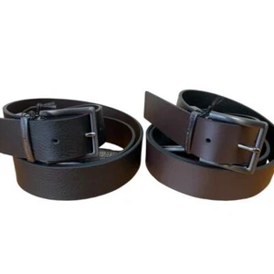 ARMANI EXCHANGE CINTURA UOMO In PELLE Reversibile FIBBIA ARDIGLIONE 125cm 951000 - Imagen 1 de 7