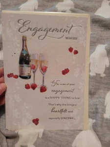 Engagement greeting Card - bubbly