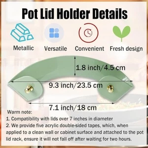 Topfdeckelhalter - Topfdeckel Organizer Innen Schrank Wandhalterung Metall Robust Topf a - Bild 1 von 1