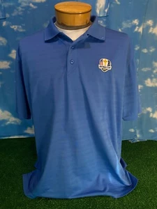 Ryder cup 2014 Polo Shirt Golf XL XLarge Blue Ahead C2 - Picture 1 of 7