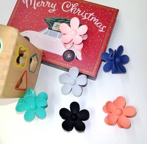 PACK OF 6 PCS.Different Color Flower Claw Clip For Women.Hair Accessories Beauty - Picture 1 of 20