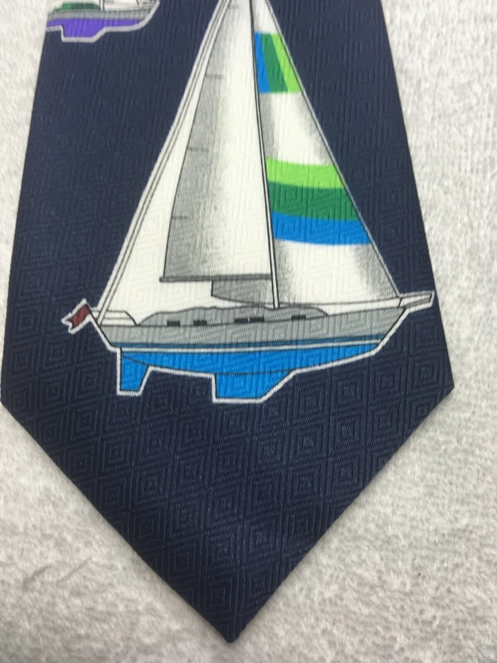 DEBORAH CORBATA HOMBRE AZUL MARINO CON VELEROS 4 X 58 Foto 1 de 4