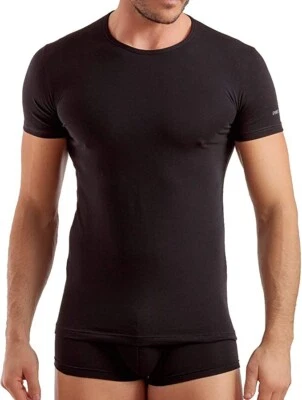 ENRICO COVERI-3 Magliette interne uomo girocollo in cotone bielastico - Immagine 1 di 2