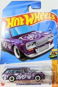 Hot Wheels Datsun Bluebird Wagon 510 Purple #235 2023 HW Wagons - Picture 1 of 1