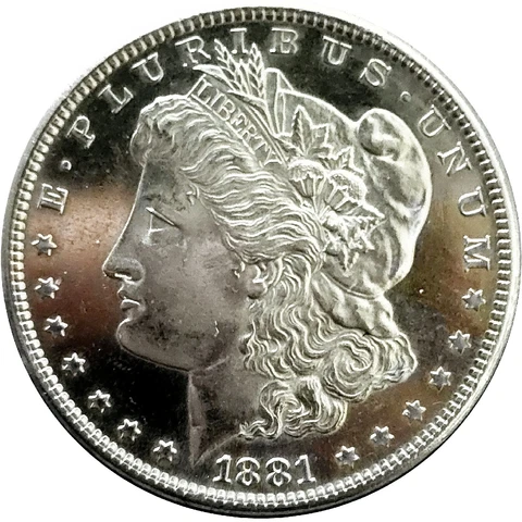 1881 S MORGAN SILVER DOLLAR $1 US COIN DMPL PL ULTRA DEEP MIRRORS BU UNC PQ MS++ Cover