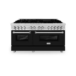 ZLINE 60" Stainless Steel DUAL FUEL Gas Burner/Electric Oven Range RA-BLM-60 - Picture 1 of 12