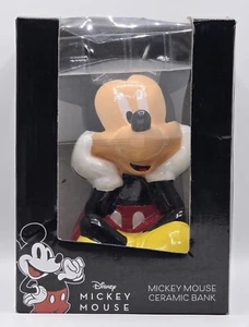 Disney Mickey Mouse Ceramic Bank MZ Berger & CO New in Box Sitting Cross Legged - Picture 1 of 3