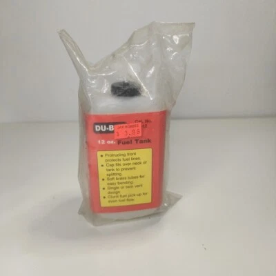 Du-Bro #412 Twelve Oz Plastic Square Fuel Tank New/Sealed  - Image 1 of 4