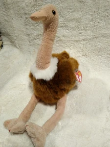 Ty Beanie Buddies "Stretch" Der Strauß Plüschtier Stofftier 1998 (DSLRT02K) - Bild 1 von 5