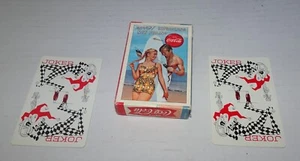 1960 COCA COLA " SURFBOARD " PLAYING CARDS Full Deck With Box and 2 Jokers - Picture 1 of 9
