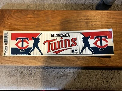 Minnesota Twins Bumper Sticker NEW!! 3 x 11 Inches ! Wincraft - Image 1 of 2