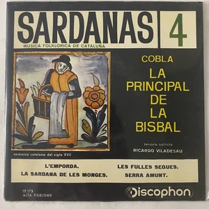 COBLA LA PRINCIPAL DE LA BISBAL -SARDANAS 4- 1961 SPAIN 7" EP PS GATEFOLD, FOLK - Picture 1 of 5
