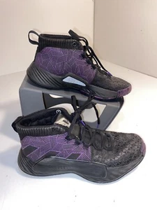 New Adidas Damien Dame 5 J Marvel Black Panther Wakanda Forever EG2627 Size 4 - Picture 1 of 8