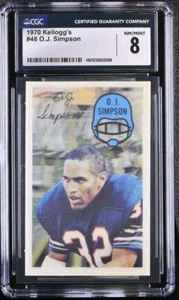 1970 KELLOGG'S #48 O.J. SIMPSON 8 NM/MINT BILLS 876 - Picture 1 of 2