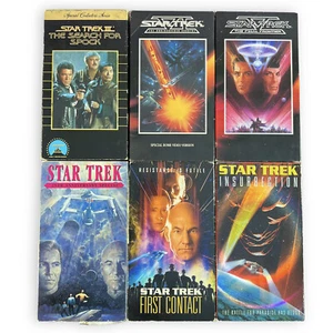 VTG Star Trek: Lot 6 VHS Movies & Documentary Original/Next Generation 80s & 90s - Picture 1 of 16
