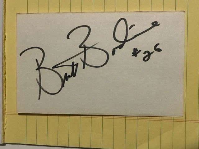 Brett Bodine autographed 3 x 5 index card Racing - NASCAR - Guaranteed to Pass - Image 1 of 1