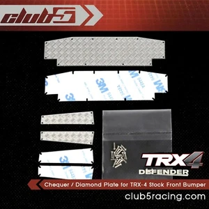 Chequer / Diamond Plate for TRX-4 Stock Front Bumper - Picture 1 of 4