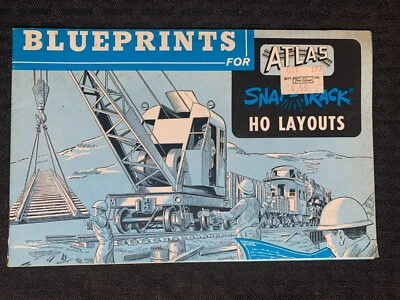 1975 ATLAS BLUEPRINTS for Snaptrack HO Layouts FN 6.0 Revised Booklet 32pgs - Image 1 of 4