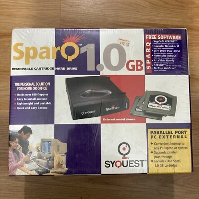 Vintage SyQuest SparQ 1.0 GB External Parallel Port - Brand New Old Stock - Image 1 of 4