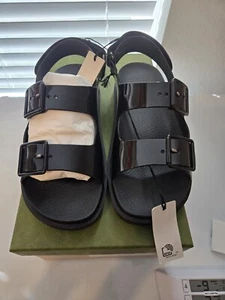 Womens Gucci Rubber Sandals 39 NWT - Picture 1 of 7
