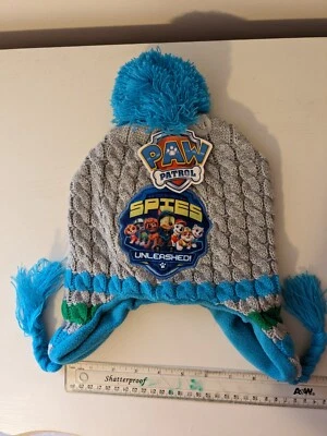 NEW Paw Patrol Unleashed Gray & Blue Beanie Hat One Size Watch Cap Knit - Image 1 of 2
