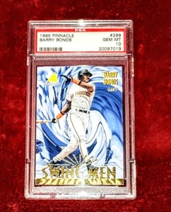 BARRY BONDS 1995 PINNACLE #299 SWING MEN  PSA 10 🔥A BEAUTY POP 11 - Picture 1 of 3