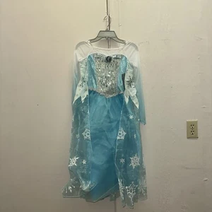 Disney Store Frozen Elsa Kostüm Kleid Größe 7/8 neu mit Etikett Ankleiden oder Halloween - Bild 1 von 4