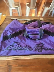 Vintage 90s Eddie Bauer Red Signature Logo Duffel Bag Travel 30" x 10" x 10 - Picture 1 of 13