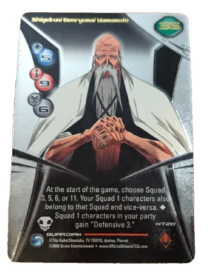 Bleach TCG Shigekuni Genryusai Yamamoto HiTech HT20 Rare Variant LP 2008 - Image 1 of 4