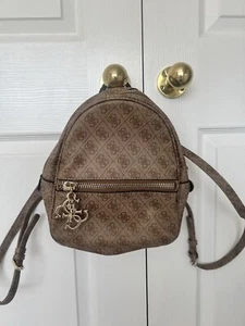 Women’s Brown Guess Back Pack Rucksack Bag - Picture 1 of 5