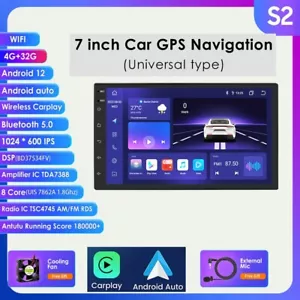 7 Zoll Android 13 Auto DAB+ Carplay Autoradio GPS NAV Wifi 4G+32G 2 DIN DSP RDS - Bild 1 von 24