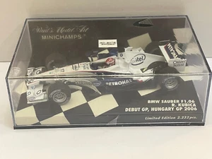Minichamps 1:43 BMW Sauber F1.06 Robert Kubica Debut GP Hungary 2006 400060217 - Picture 1 of 16
