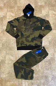 Adidas Originals Tracksuit Men's Sweatsuit Camo 2 Piece Hoodie & Pants New Sz M - Picture 1 of 8