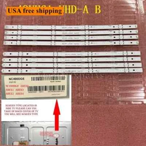 LED Strips for LG TV 49UH610V 49UH603V 49UH601V 49UH620V 49UH6100 49UH61_UHD_A B - Imagen 1 de 10