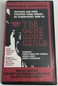 The Gore Gore Girls Special Edition VHS Something Weird Video H G Lewis RARE - Imagen 1 de 13