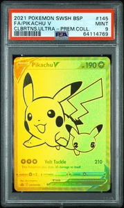 2021 Swsh Black Star Promo Clbrtns.Ultra-Prem.Coll. Fa/Pikachu V 9 PSA #145 - Picture 1 of 2