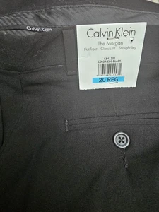 Calvin Klein Morgan Boys Formal Black Dress Suit Pants Trousers Size 20 NWOT - Picture 1 of 13