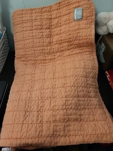 Lands End Waffle Weave Throw Blanket 50" X 60" - Picture 1 of 4