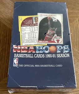 Scatola di cera sigillata in fabbrica NBA Hoops Basketball Series 1 1990-91 Menendez Bro Jordan - Foto 1 di 6