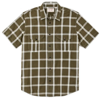 Filson Short Sleeve Lightweight Alaskan Guide Shirt -LARGE- 20248771 White Olive - Image 1 of 4